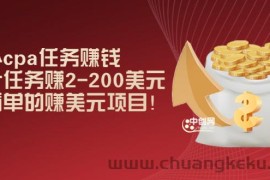 （2966期）国外cpa任务赚钱：一个任务赚2-200美元，最简单的赚美元项目！