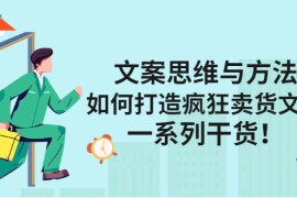 （2406期）文案思维与方法：如何打造疯狂卖货文案，一系列干货！