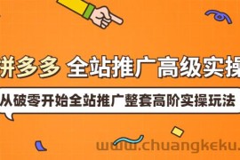 （3605期）拼多多全站推广高级实操：从破零开始全站推广整套高阶实操玩法