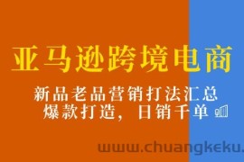 （11433期）亚马逊跨境电商：新品老品营销打法汇总，爆款打造，日销千单