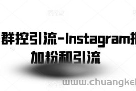 社交群控引流-Instagram批量加粉和引流