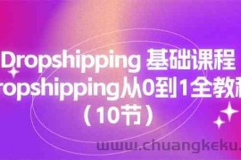 Dropshipping基础课程，Dropshipping从0到1全教程（10节）