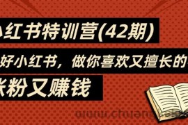 （11492期）35天-小红书特训营(42期)，用好小红书，做你喜欢又擅长的事，涨粉又赚钱