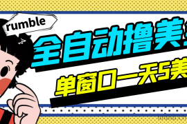 （2994期）外面卖3888的rumble全自动挂机撸美金项目 号称单窗口一天5美金+(脚本+教程)