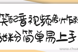 （3075期）1200万粉丝博主亲授：搞笑配音视频制作，简单易上手，亲测10天2W+粉丝