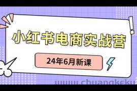 小红书电商实战营：小红书笔记带货和无人直播，24年6月新课