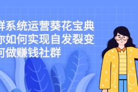 （2210期）社群系统运营葵花宝典：教你如何实现自发裂变，如何做赚钱社群