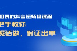 （2464期）简单粗暴的抖音短频视课程，手把手教你，听照话做，保证出单