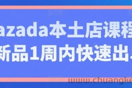 Lazada本土店课程，新品1周内快速出单