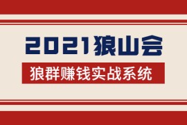 （1754期）2021狼山会狼群赚钱实战系统：让你步步为营，直达胜利终点的赚钱必备