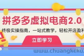 （12453期）拼多多 虚拟项目-2.0：终极实操指南，一站式教学，轻松开店盈利