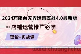 （10892期）2024-万相台 无界 运营实战4.0最新版，店铺 运营推广必修 理论+实操