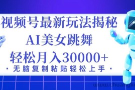 （12448期）视频号最新暴利玩法揭秘，小白也能轻松月入30000+