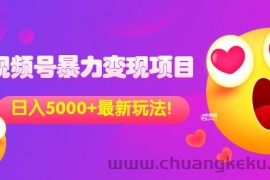 （3218期）外面收费699的视频号暴力变现项目，日入5000+，简单易操作当天见效果