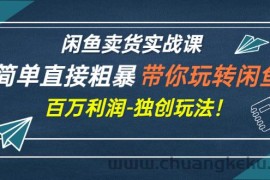 （2782期）闲鱼卖货实战课，简单直接粗暴，带你玩转闲鱼-百万利润-独创玩法！