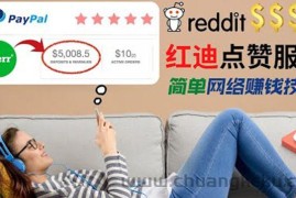 （3318期）出售Reddit点赞服务赚钱，适合新手的副业，每天躺赚200美元