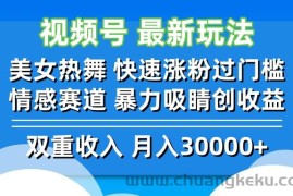 （12657期）视频号最新玩法 美女热舞 快速涨粉过门槛 情感赛道  暴力吸睛创收益