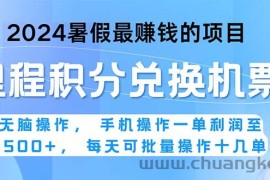 （11127期）2024暑假最赚钱的兼职项目，无脑操作，正是项目利润高爆发时期。一单利…