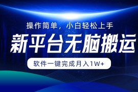 （12528期）平台无脑搬运月入1W+软件一键完成，简单无脑小白也能轻松上手